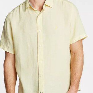NWT! Nautica Men’s Classic-Fit Linen Short-Sleeve Shirt | M